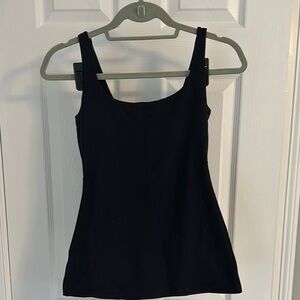 Susana Monaco Black Fitted Tank Top